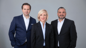 José Lopez (CEO), Lars Heymeier (COO) and Christina Nagel (CFO) – the new leadership team of CONVOTIS Group.